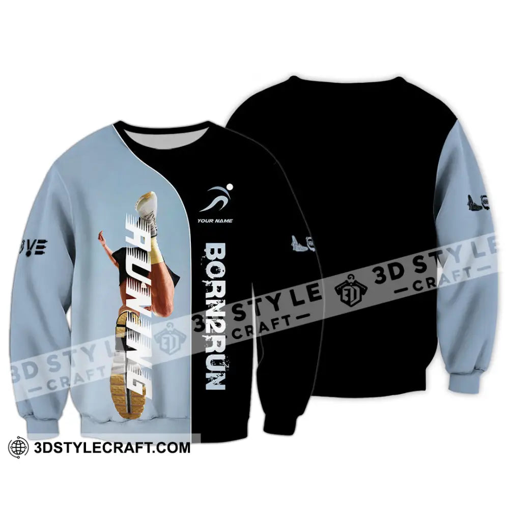 Unisex Shirt - Custom Born To Running Shirt Long Sleeve / S T-shirt