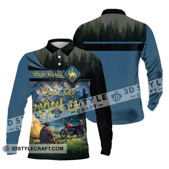 Unisex Shirt - Custom Born Tobe Wild Camping Shirt style option 2