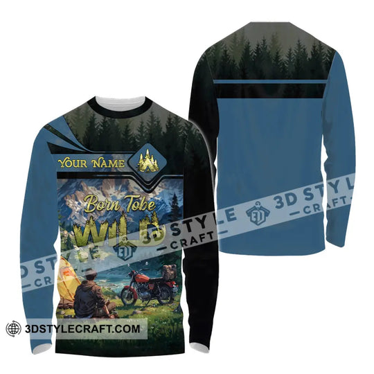 Unisex Shirt - Custom Born Tobe Wild Camping Shirt style option 3