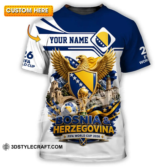 Unisex Shirt - Custom Bosnia And Herzegovina World Cup 2026 Shirt style option 1