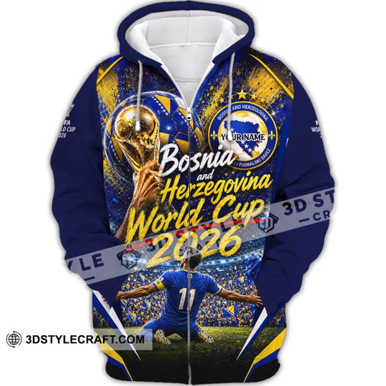 Unisex Shirt - Custom Bosnia And Herzegovina World Cup 2026 Shirt style option 4