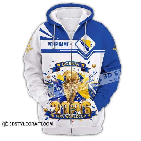 Unisex Shirt - Custom Bosnia World Cup 2026 3D Shirt style option 3