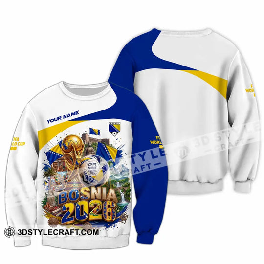 Unisex Shirt - Custom Bosnia World Cup 2026 Shirt style option 3