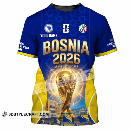 Unisex Shirt - Custom Bosnia World Cup 2026 Shirt style option 4