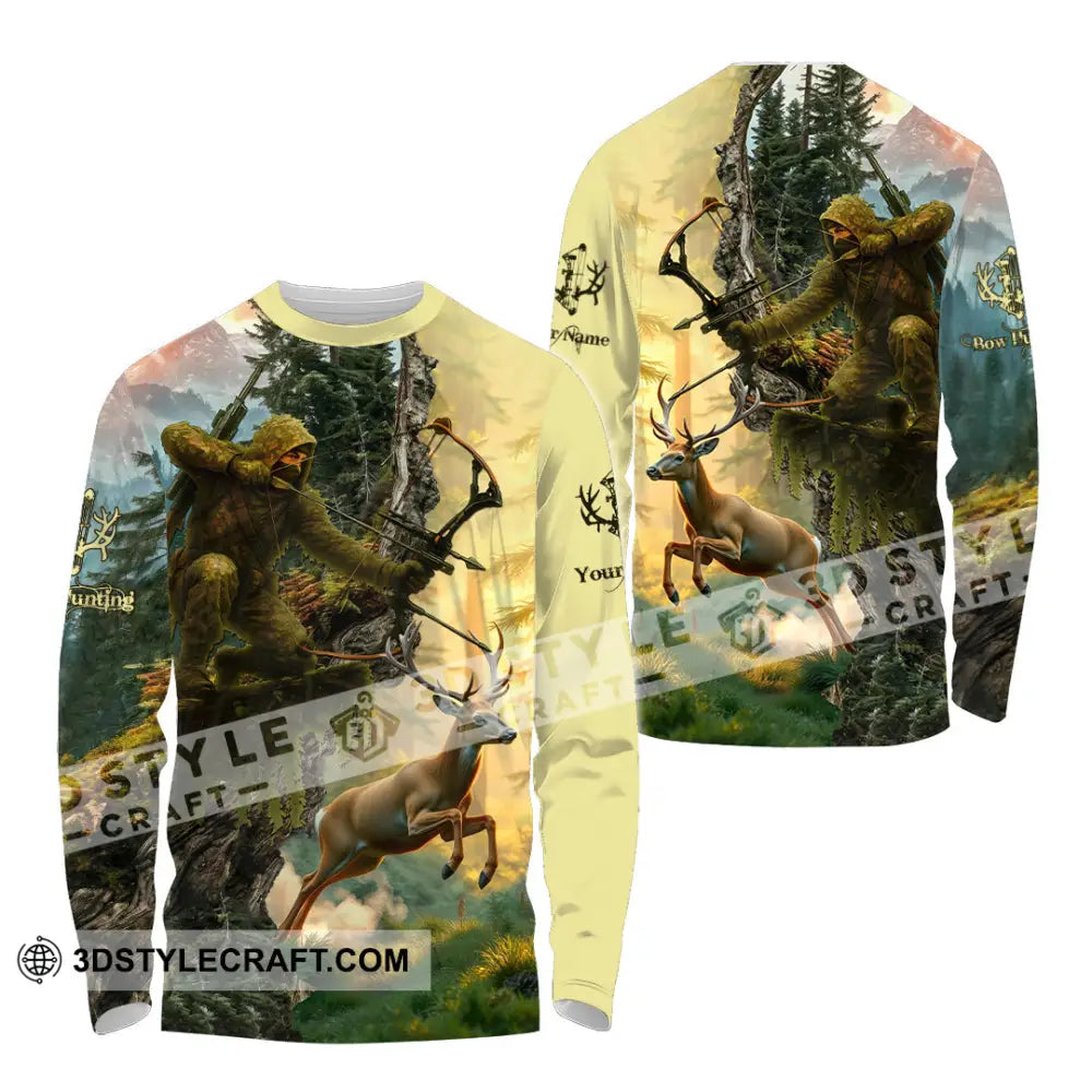 Unisex Shirt - Custom Bow Hunting Shirt Long Sleeve Shirt / S T-shirt