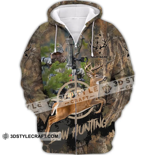 Unisex Shirt - Custom Bow Hunting Shirt Zipper Hoodie / S T-shirt