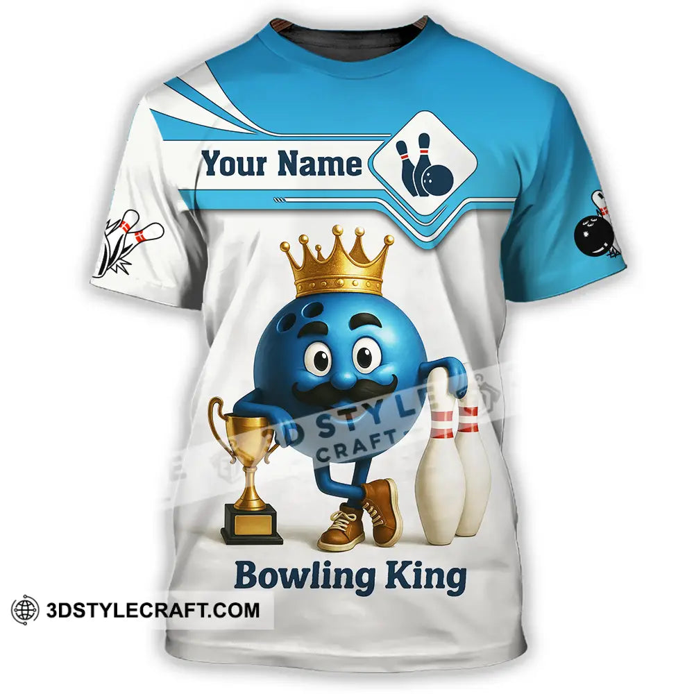 Unisex Shirt - Custom Bowling King Shirt T-Shirt / S T-shirt