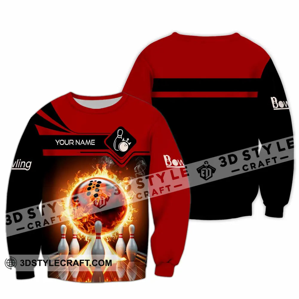 Unisex Shirt - Custom Bowling Player Shirt Long Sleeve / S T-shirt