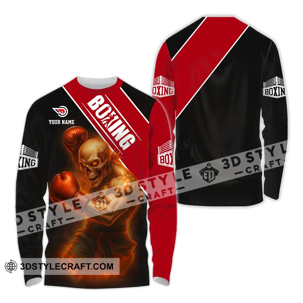 Unisex Shirt - Custom Boxing 3D Shirt Long Sleeve Shirt / S T-shirt