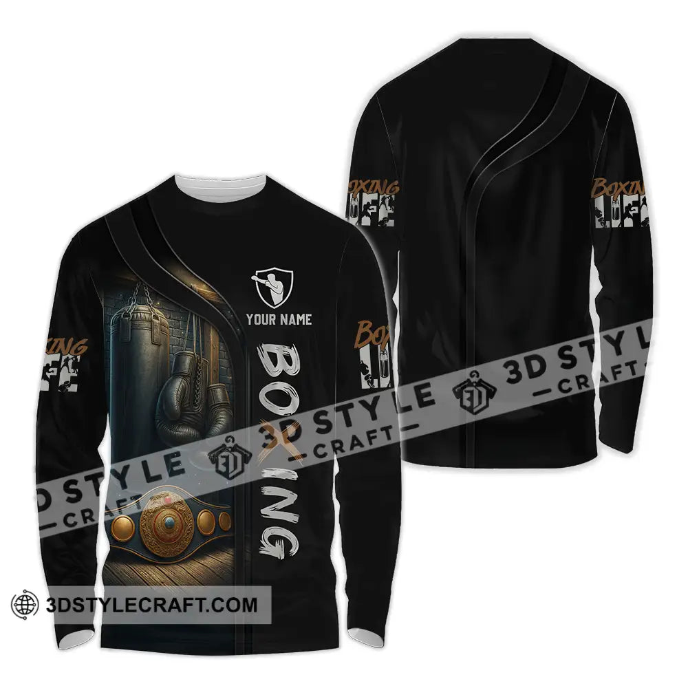 Unisex Shirt - Custom Boxing 3D Shirt Long Sleeve Shirt / S T-shirt
