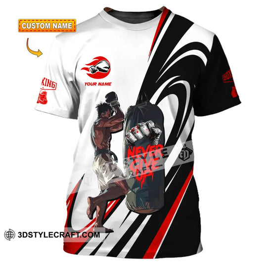 Unisex Shirt - Custom Boxing Never Give Up Shirt style option 1