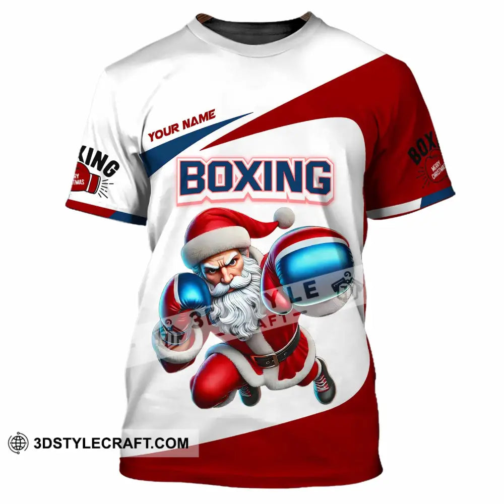 Unisex Shirt - Custom Boxing Santa Shirt T-Shirt / S T-shirt