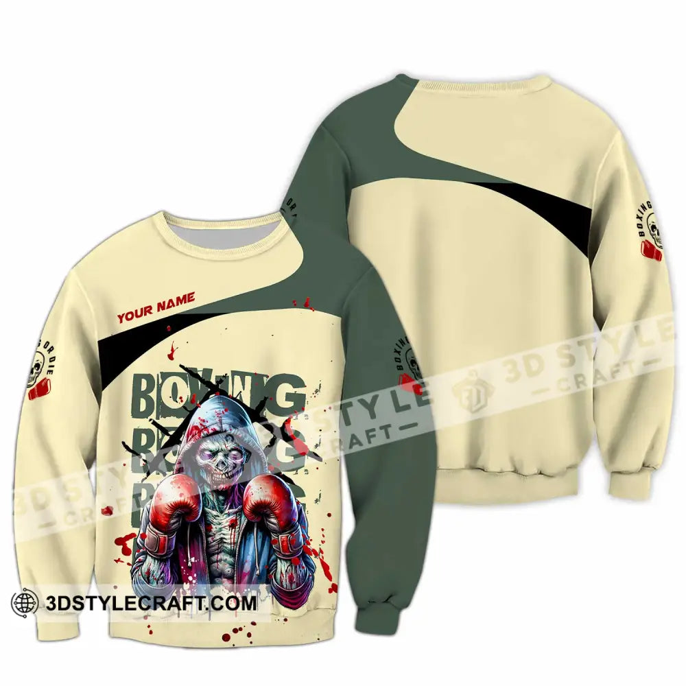 Unisex Shirt Custom Boxing Sport Shirt Long Sleeve / S T shirt