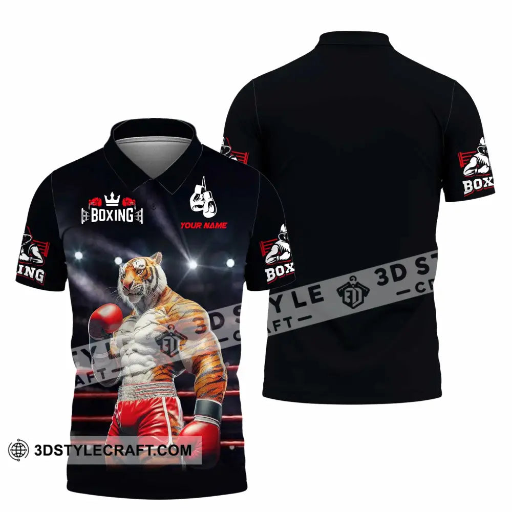 Unisex Shirt - Custom Boxing Tiger Shirt Polo Shirt / S T-shirt