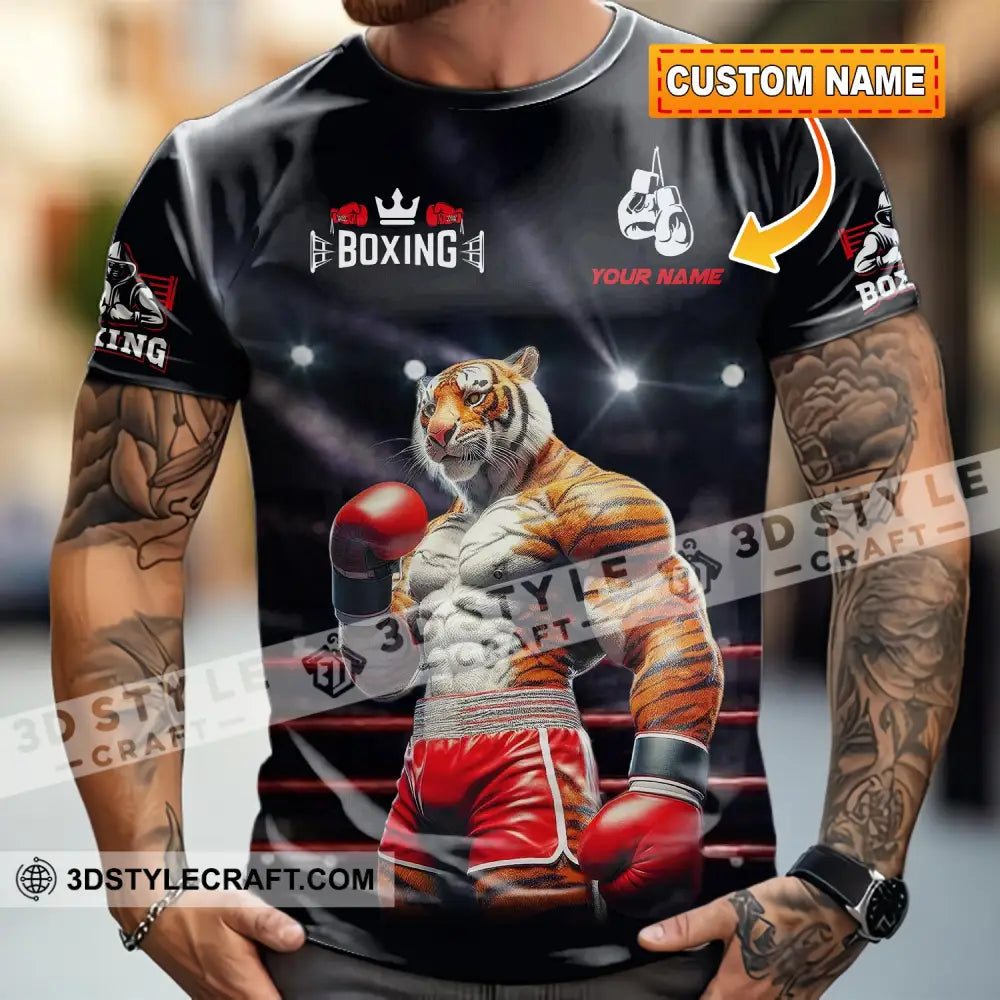 Unisex Shirt - Custom Boxing Tiger Shirt T-shirt