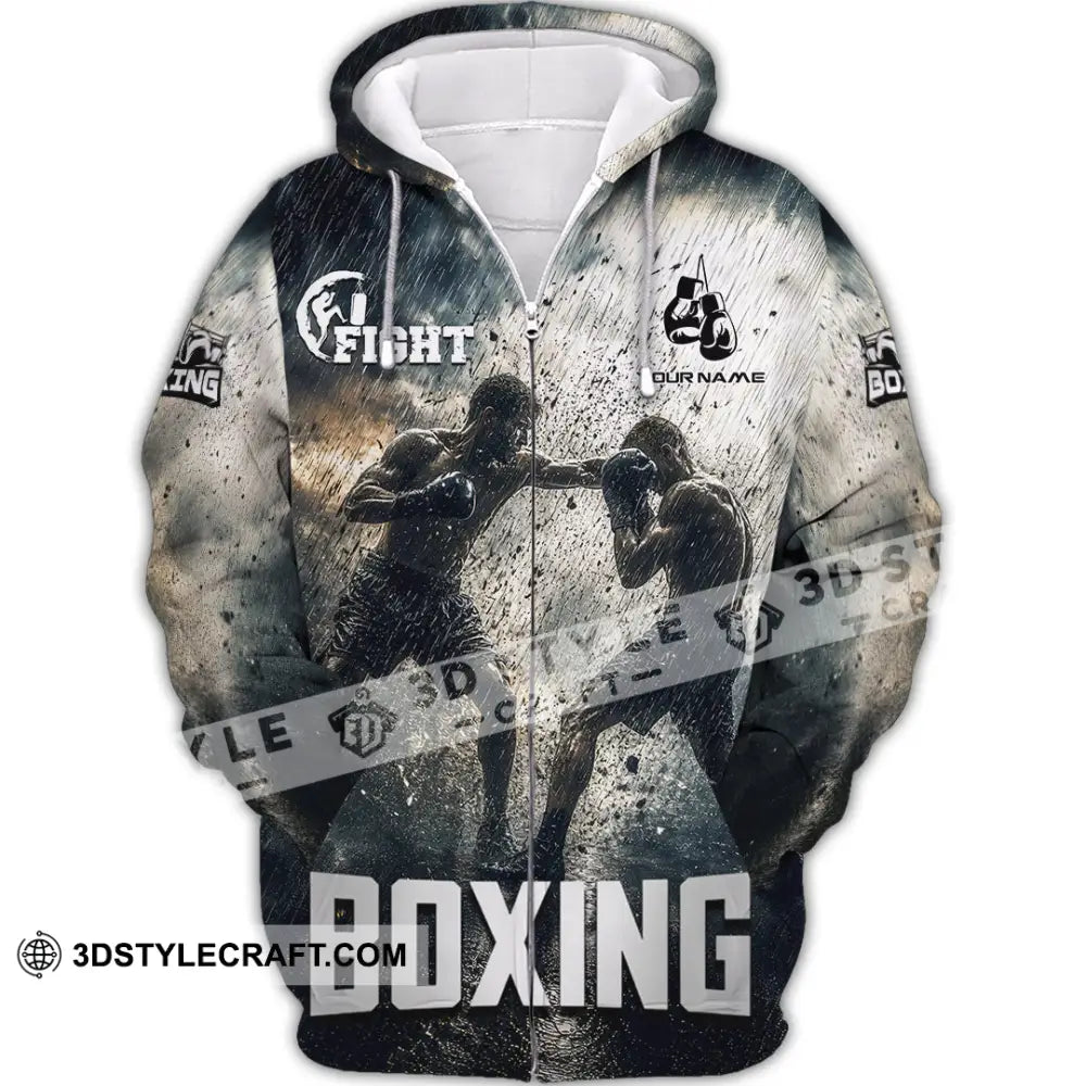 Unisex Shirt - Custom Boxing Shirt - Zipper Hoodie / S - T-shirt