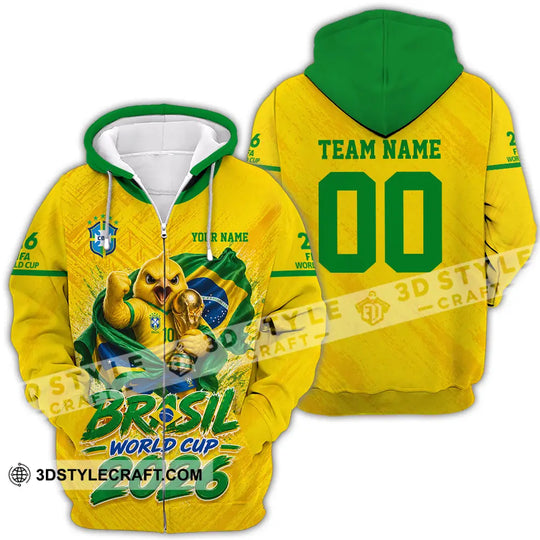 Unisex Shirt - Custom Brasil 3D Shirt style option 4