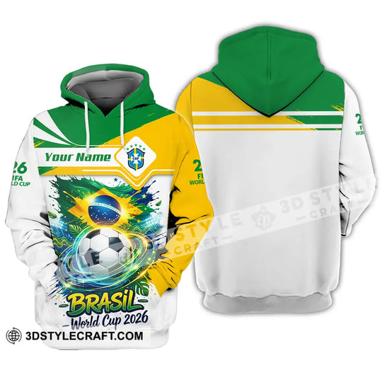 Unisex Shirt - Custom Brasil Fifa World Cup 2026 3D Shirt style option 3