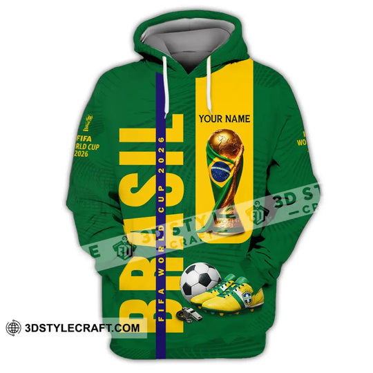 Unisex Shirt - Custom Brasil World Cup 2026 3D Shirt style option 2