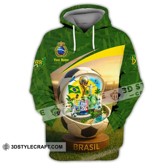Unisex Shirt - Custom Brasil World Cup 2026 3D Shirt style option 3