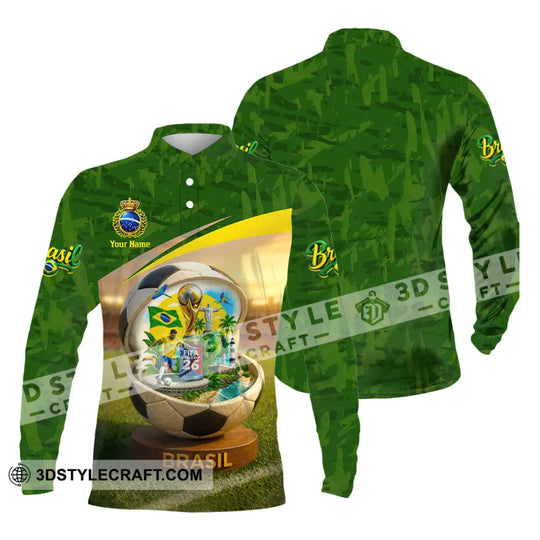 Unisex Shirt - Custom Brasil World Cup 2026 3D Shirt style option 4