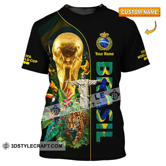 Unisex Shirt - Custom Brasil World Cup 2026 3D Shirt T-shirt