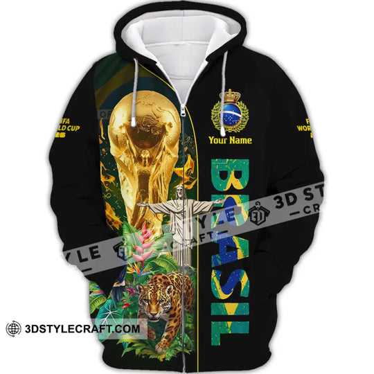 Unisex Shirt - Custom Brasil World Cup 2026 3D Shirt style option 2