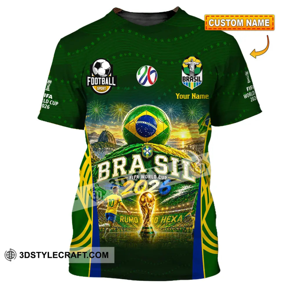 Unisex Shirt - Custom Brasil World Cup 2026 Shirt - T-shirt