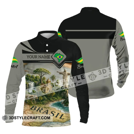 Unisex Shirt - Custom Brazil 3D Shirt style option 4