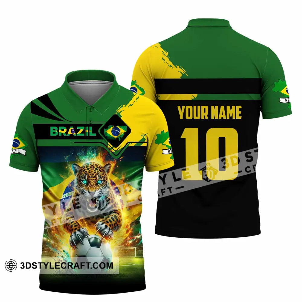 Unisex Shirt - Custom Brazil 3D Shirt Polo Shirt / S T-shirt