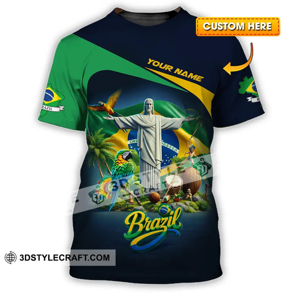 Unisex Shirt - Custom Brazil 3D Shirt T-shirt