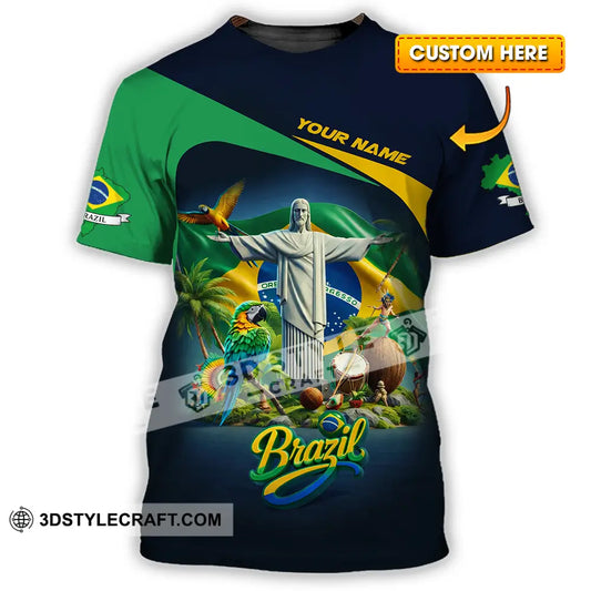 Unisex Shirt - Custom Brazil 3D Shirt T-shirt