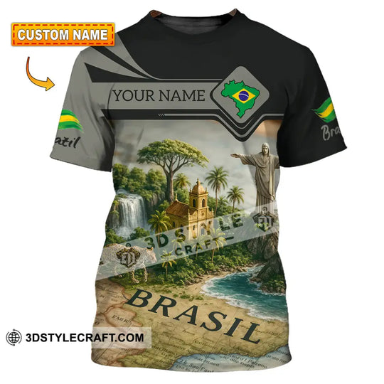 Unisex Shirt - Custom Brazil 3D Shirt style option 1