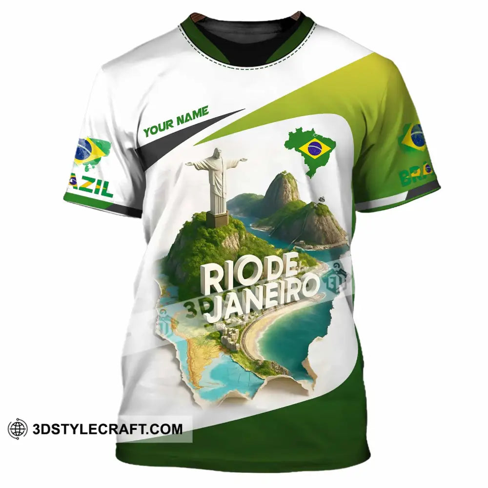 Unisex Shirt - Custom Brazil 3D Shirt T-Shirt / S T-shirt
