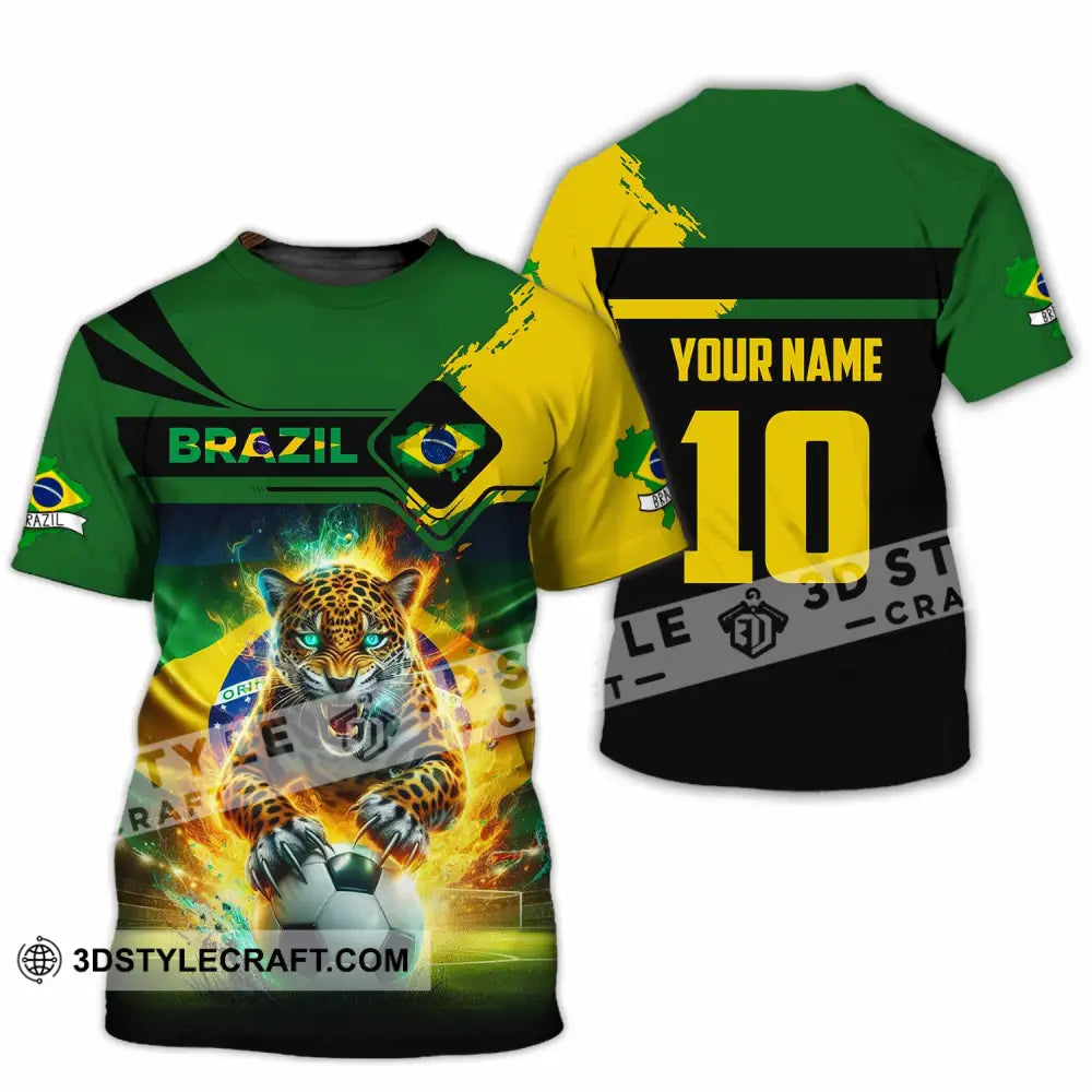 Unisex Shirt - Custom Brazil 3D Shirt T-Shirt / S T-shirt