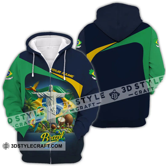 Unisex Shirt - Custom Brazil 3D Shirt style option 4