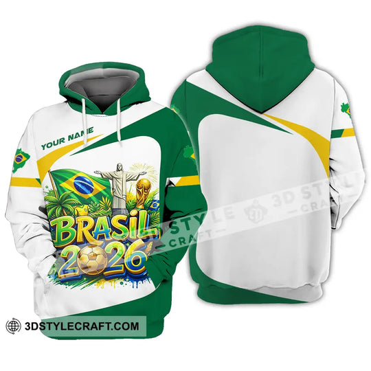 Unisex Shirt - Custom Brazil Fifa Club World Cup 2026 3D Shirt style option 4