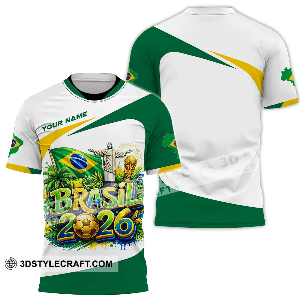Unisex Shirt - Custom Brazil Fifa Club World Cup 2026 3D Shirt T-Shirt / S T-shirt