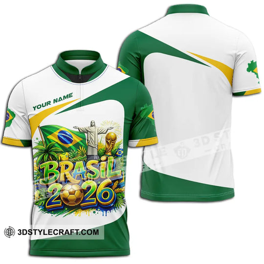 Unisex Shirt - Custom Brazil Fifa Club World Cup 2026 3D Shirt style option 3