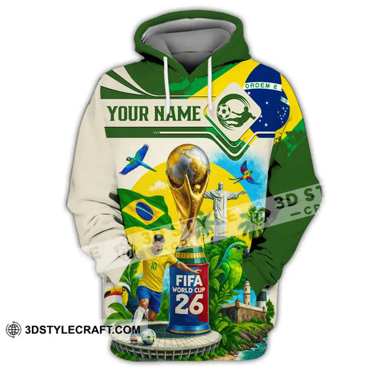Unisex Shirt - Custom Brazil Fifa World Cup 2026 3D Shirt style option 3