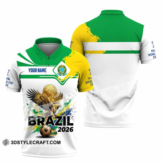 Unisex Shirt - Custom Brazil Fifa World Cup 2026 3D Shirt style option 3