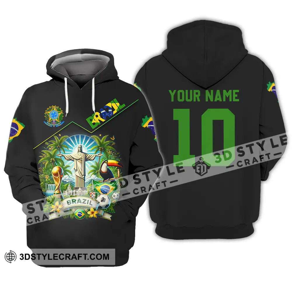 Unisex Shirt - Custom Brazil World Cup 2026 3D Shirt Hoodie / S T-shirt