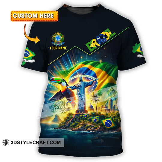 Unisex Shirt - Custom Brazil World Cup 2026 3D Shirt style option 1