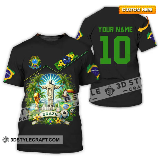 Unisex Shirt - Custom Brazil World Cup 2026 3D Shirt style option 1