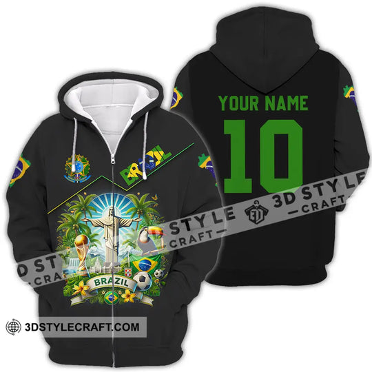 Unisex Shirt - Custom Brazil World Cup 2026 3D Shirt style option 4