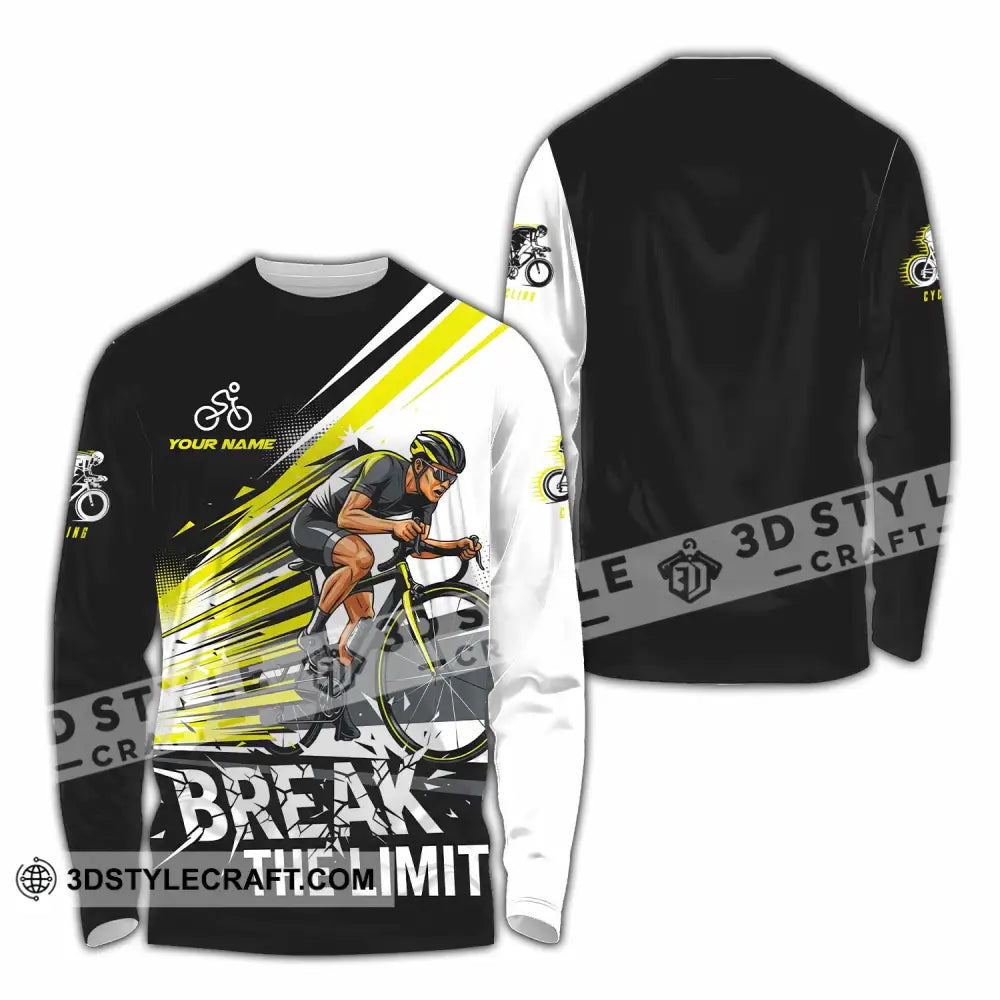 Unisex Shirt - Custom Break The Limit Biker Shirt Long Sleeve Shirt / S T-shirt