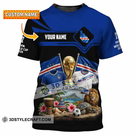 Unisex Shirt - Custom Cabo Verde World Cup 2026 3D Shirt style option 1