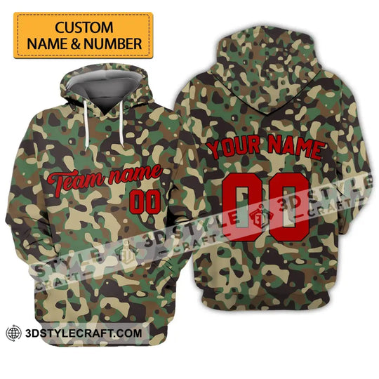 Unisex Shirt - Custom Camo T-Shirt - Personalized Camo Shirt - Camo Hoodie Sweater Polo Shirt style option 1