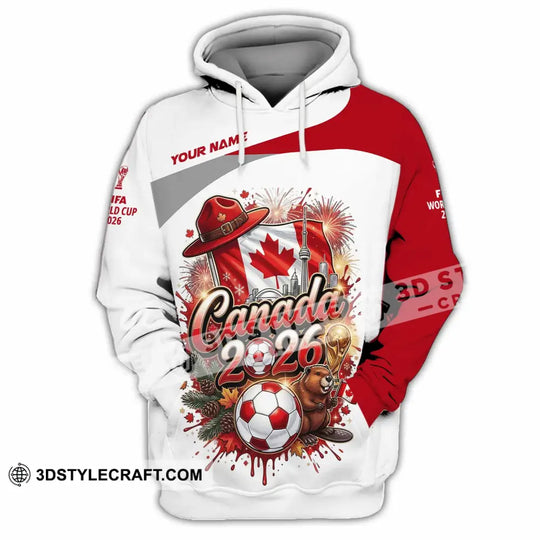 Unisex Shirt - Custom Canada World Cup 2026 3D Shirt style option 2