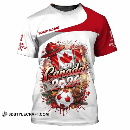 Unisex Shirt - Custom Canada World Cup 2026 3D Shirt style option 4